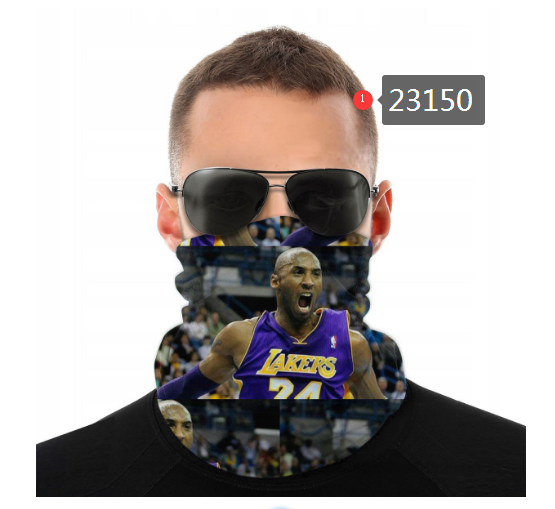 NBA 2021 Los Angeles Lakers #24 kobe bryant 23150 Dust mask with filter->->Sports Accessory